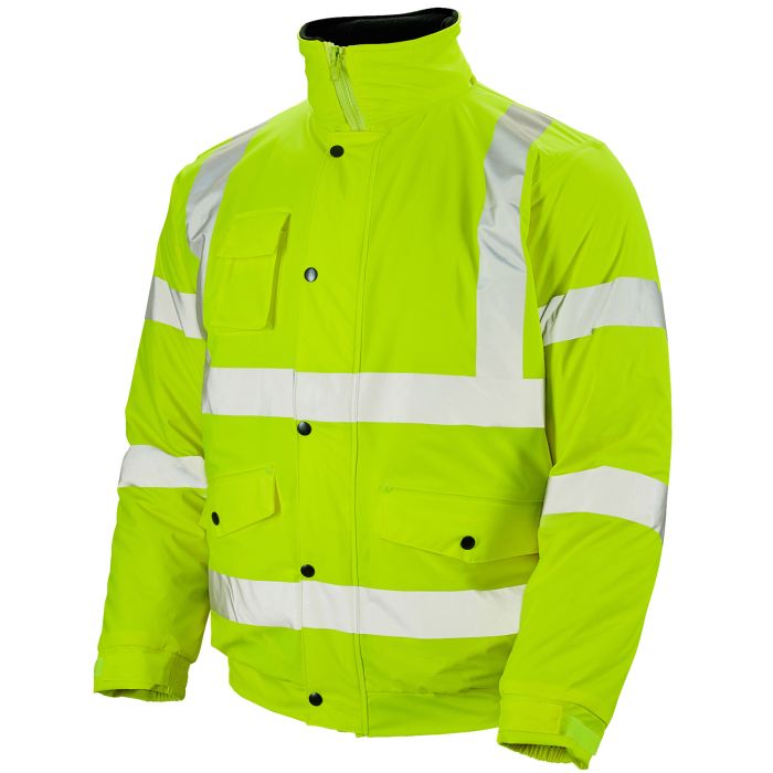 Stormflex® Hi Vis Yellow PU Bomber Jacket - I Want Workwear