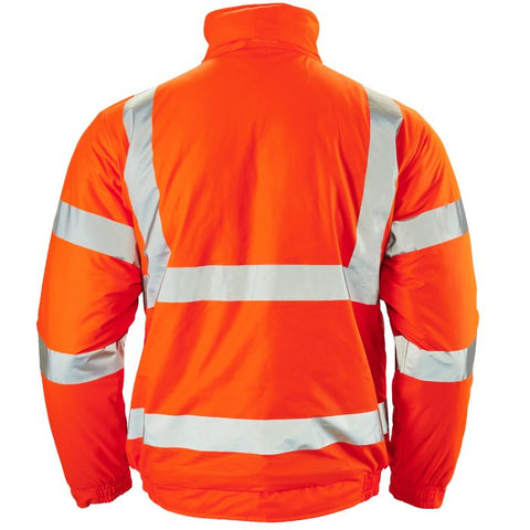 Stormflex® Hi Vis Orange PU Bomber Jacket - I Want Workwear