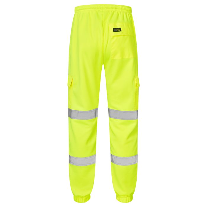 Supertouch Hi Vis Yellow 2 Tone Jogging Bottoms - I Want Workwear