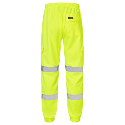 Supertouch Hi Vis Yellow 2 Tone Jogging Bottoms - I Want Workwear