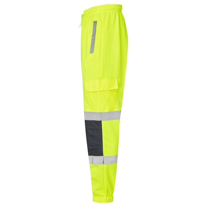 Supertouch Hi Vis Yellow 2 Tone Jogging Bottoms - I Want Workwear