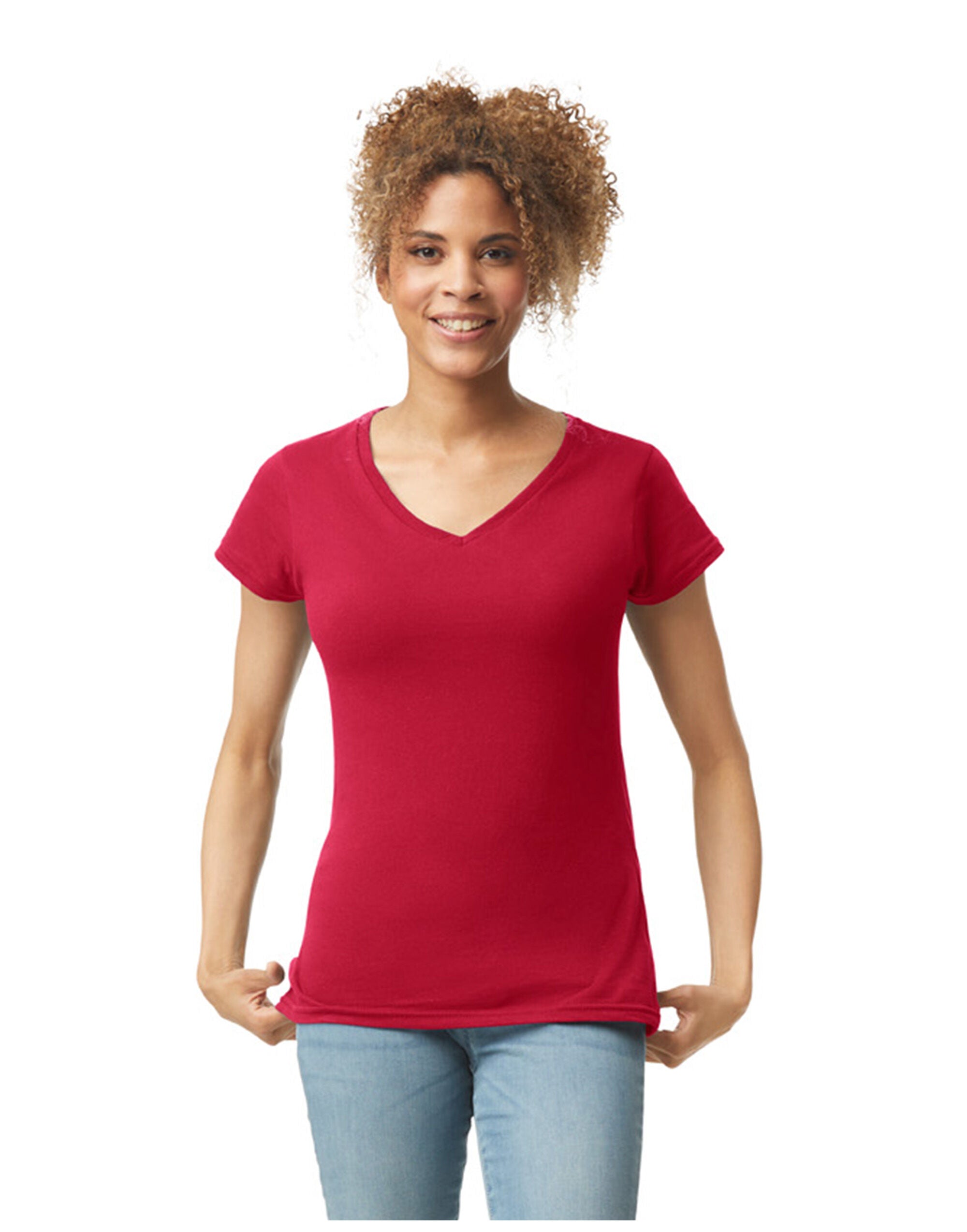 Gildan Softstyle Ladies V-Neck T-Shirt