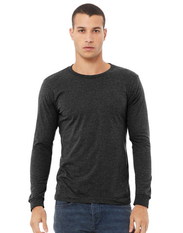 Canvas Unisex Heather Jersey L/S Tee