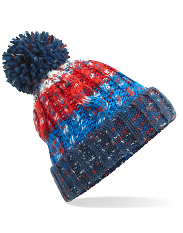Beechfield Corkscrew Pom Pom Beanie