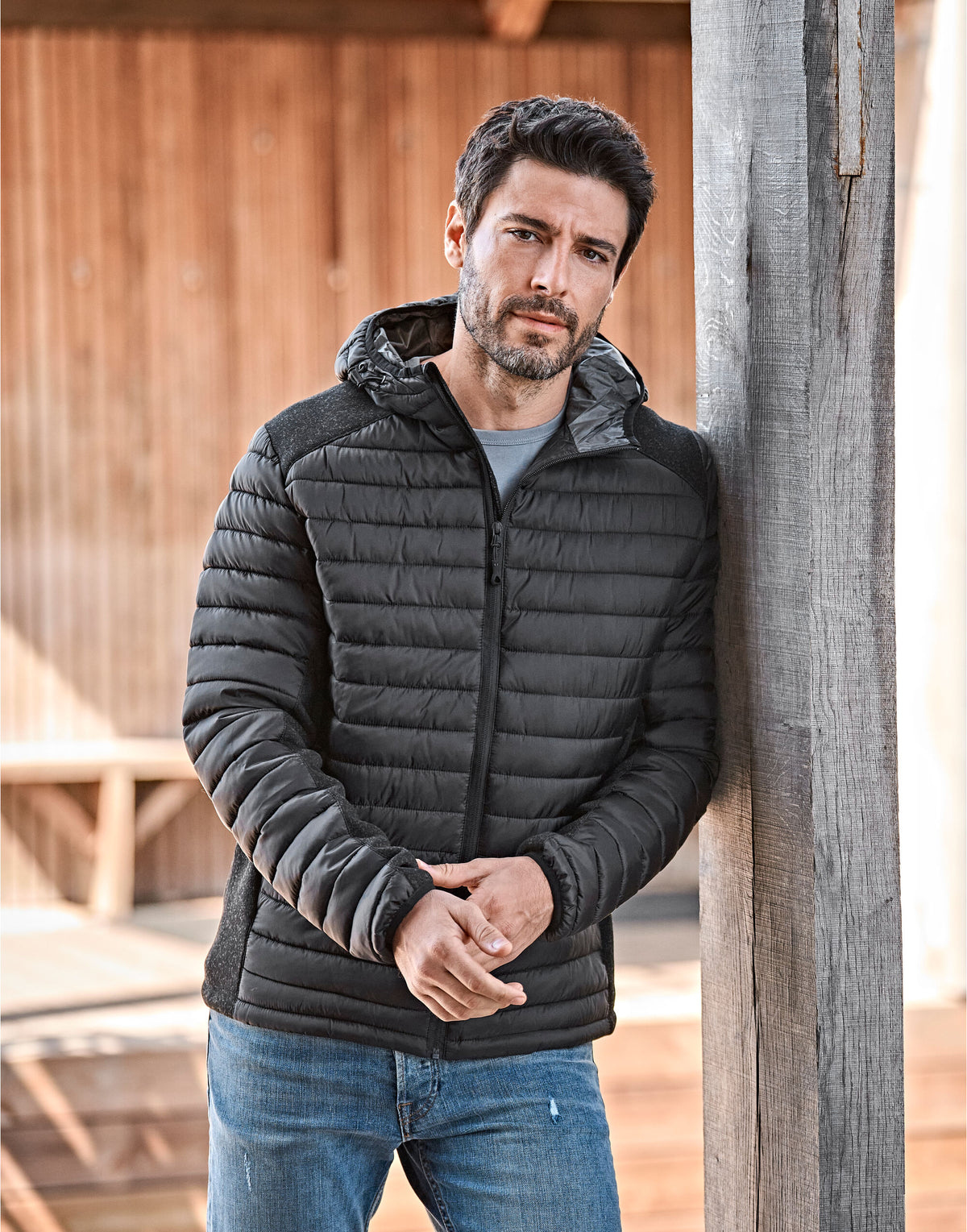 Tee Jays Mens Hooded Outdoor Crossover