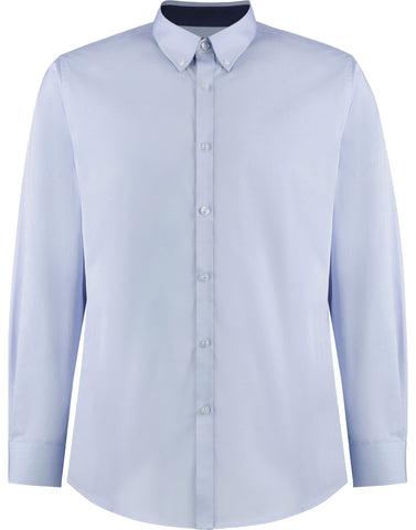 Kustom Kit Mens LS Contrast BDC Shirt