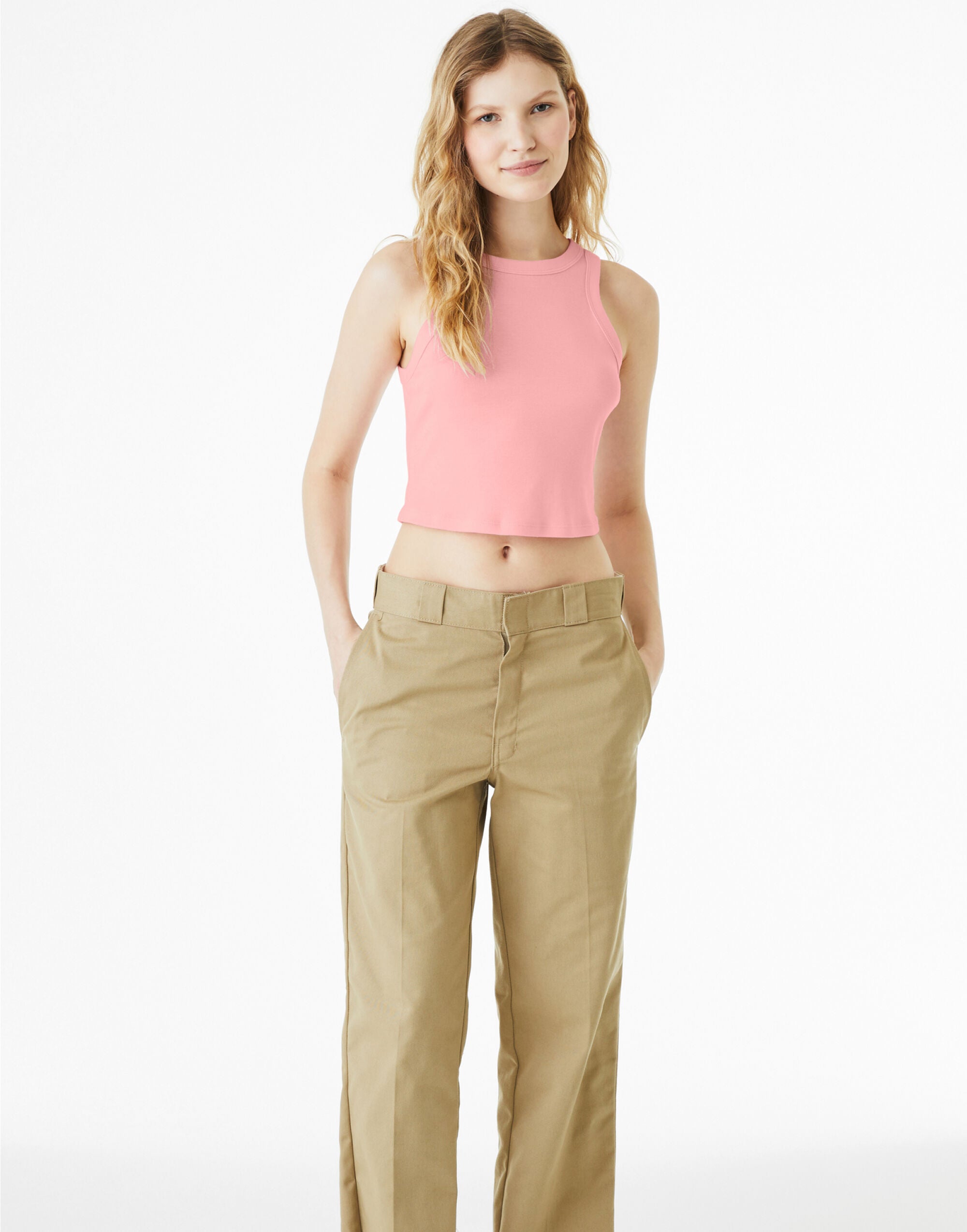 Bella Women's Micro Rib Racer Tank