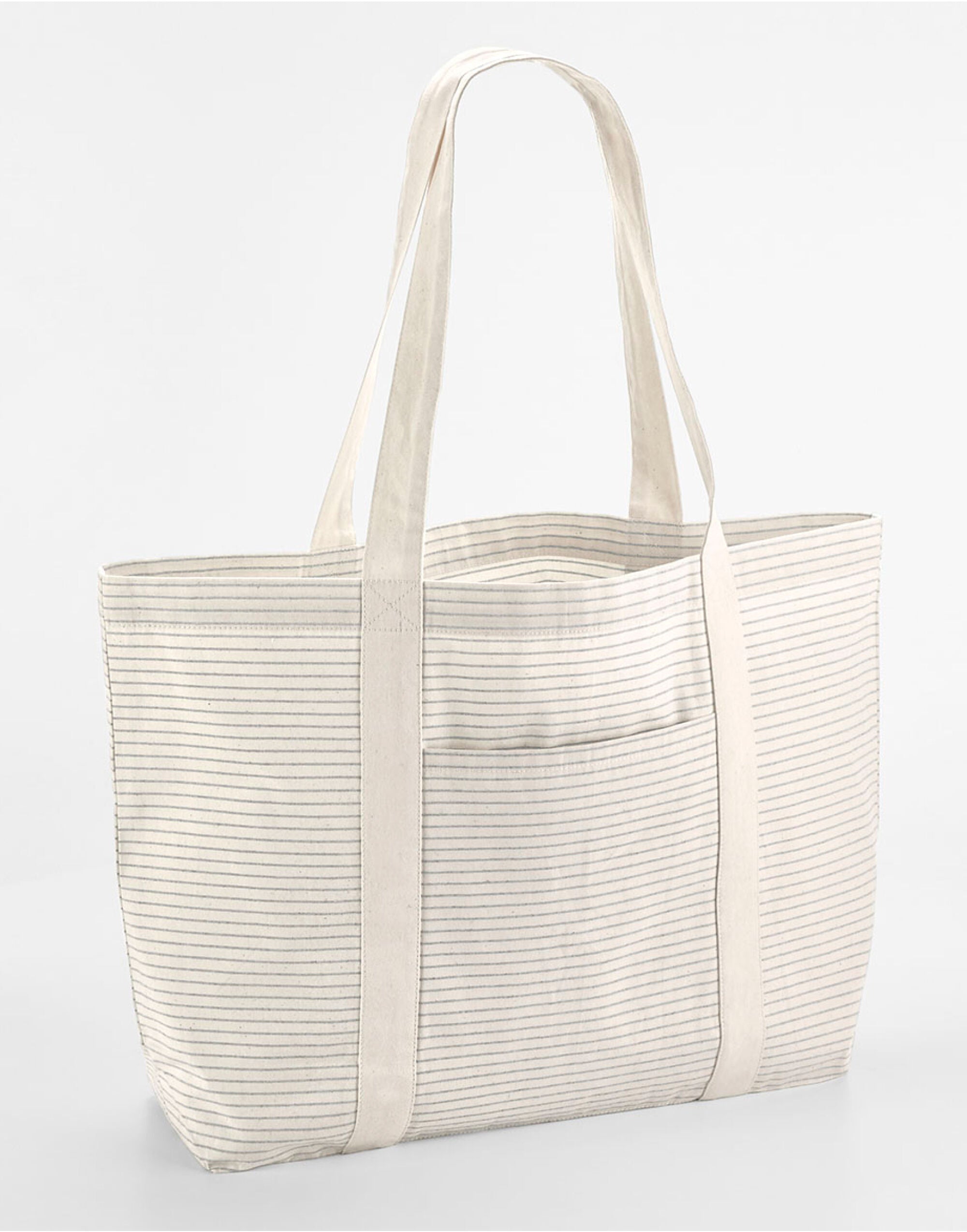 Westford Mill Striped Org Cotton Shopper