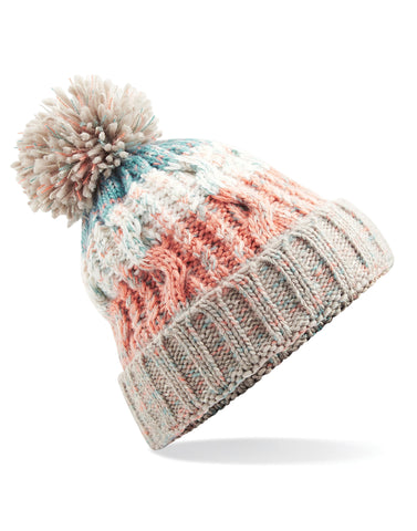 Beechfield Corkscrew Pom Pom Beanie