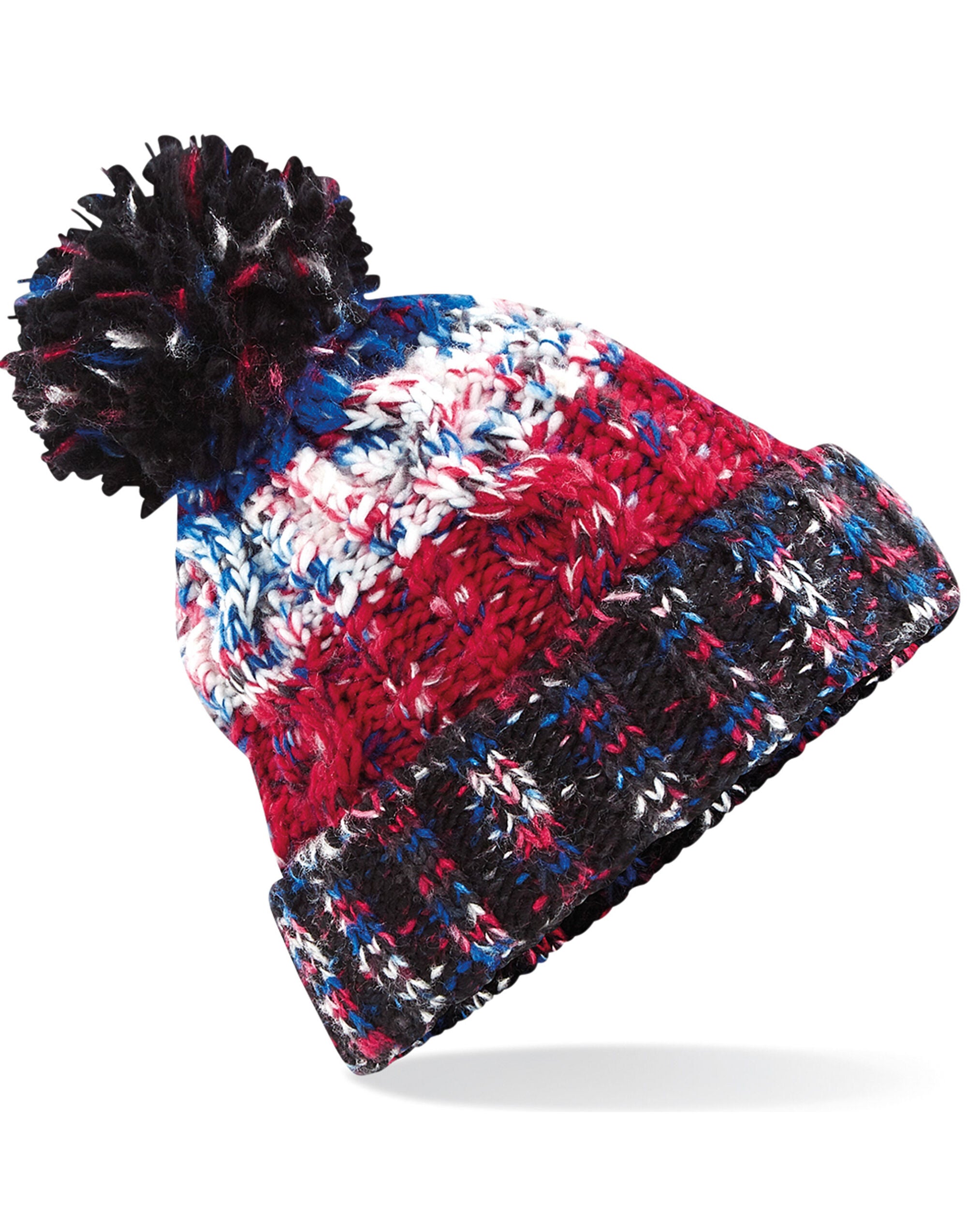 Beechfield Corkscrew Pom Pom Beanie