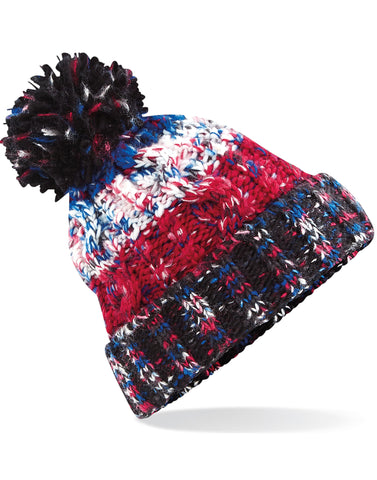 Beechfield Corkscrew Pom Pom Beanie