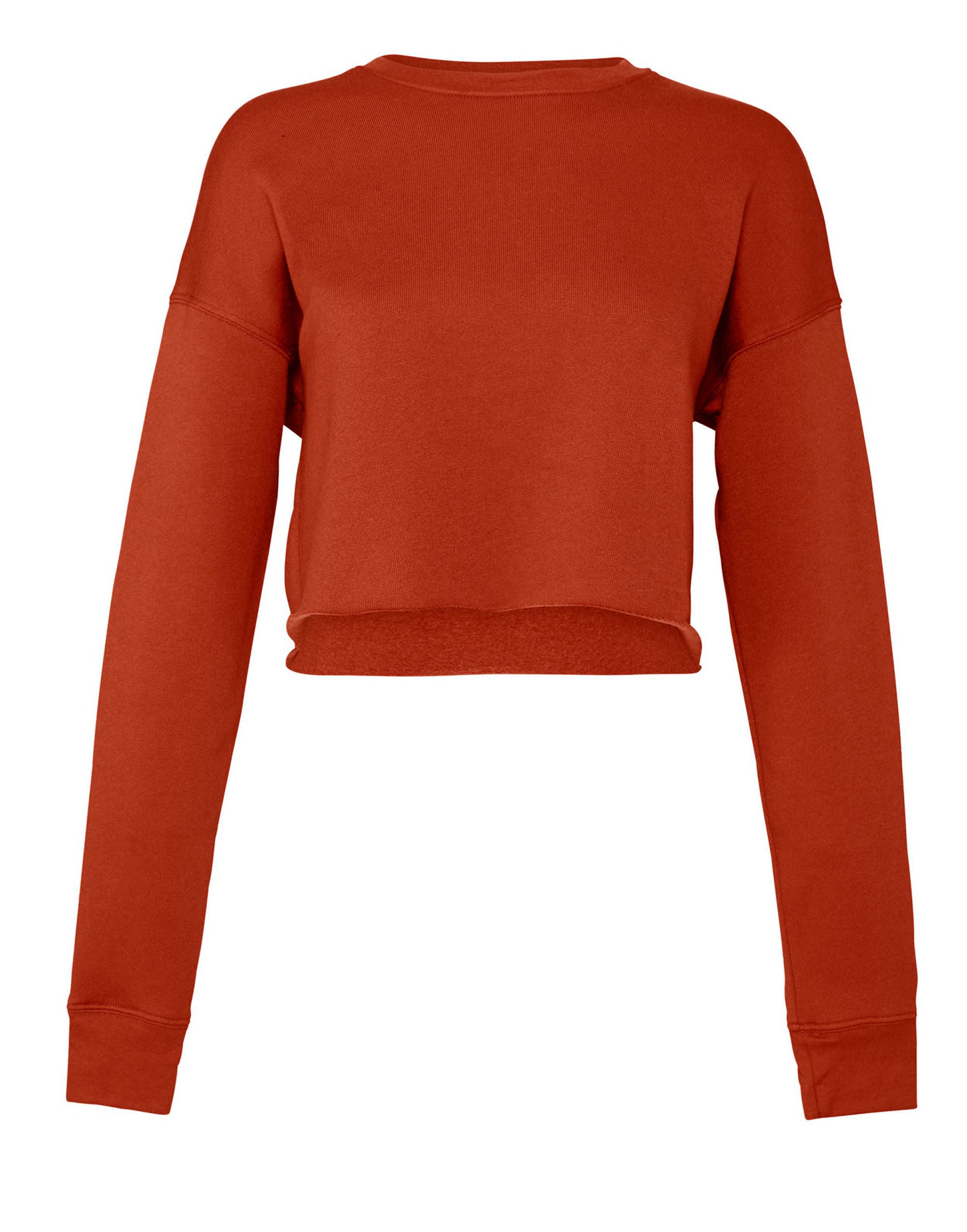 Bella Womens Cropped Fleece Sweat