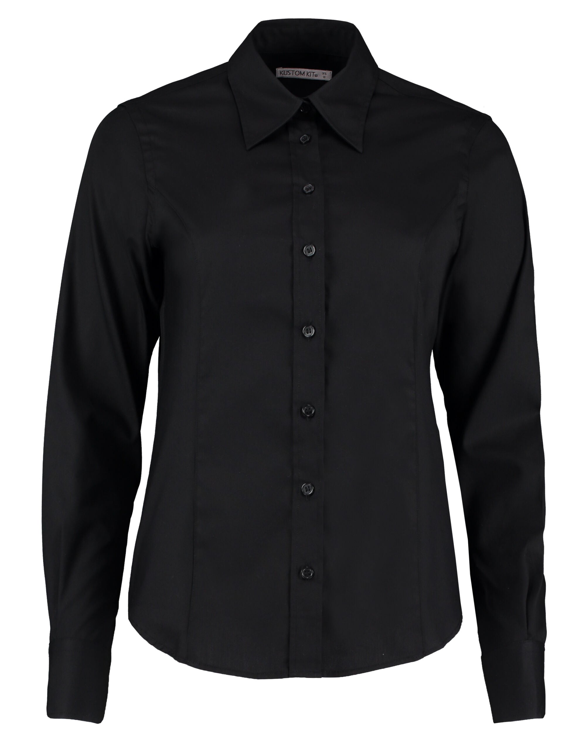 Kustom Kit Lady LS Tailored Oxford Shirt