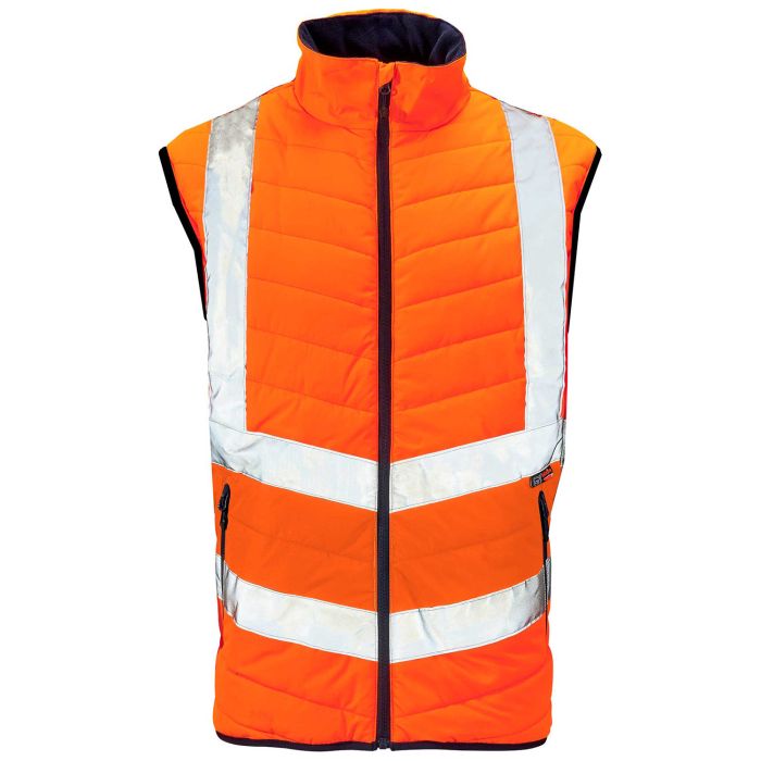 Supertouch Hi Vis Orange Puffer Bodewarmer - I Want Workwear