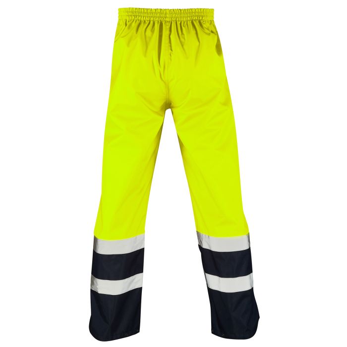 Supertouch Hi Vis Yellow 2 Tone Overtrousers - I Want Workwear