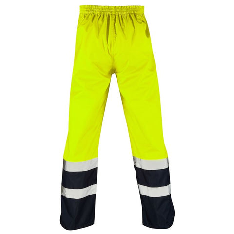 Supertouch Hi Vis Yellow 2 Tone Overtrousers - I Want Workwear