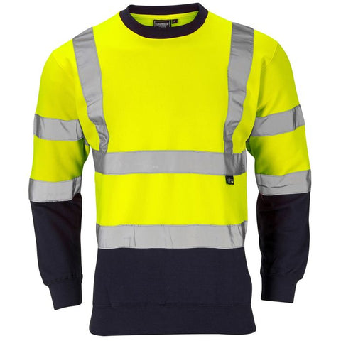 Supertouch Hi-Vis 2 Tone Yellow Sweatshirt - I Want Workwear
