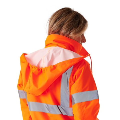 Ladies Hi Vis Orange Kamela Padded Jacket - I Want Workwear