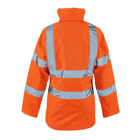 Ladies Hi Vis Orange Kamela Padded Jacket - I Want Workwear