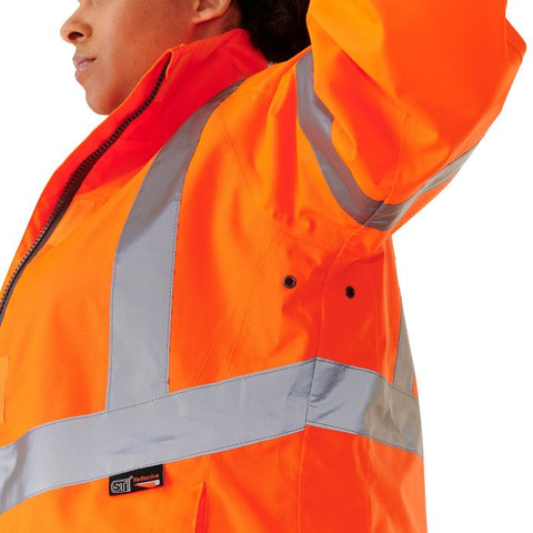 Ladies Hi Vis Orange Sophia Lightweight Jacket - I Want Workwear