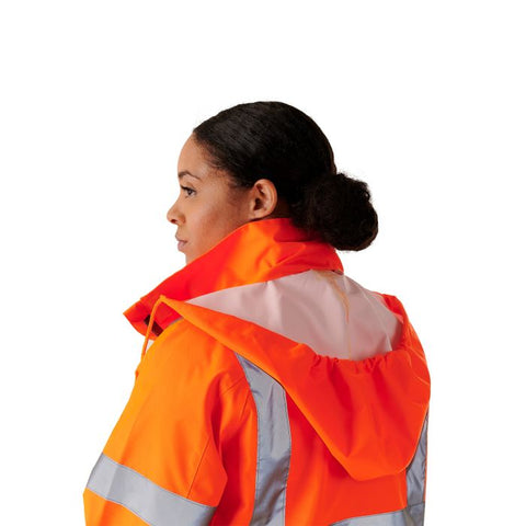 Ladies Hi Vis Orange Sophia Lightweight Jacket - I Want Workwear