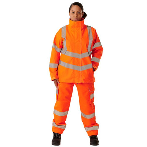 Ladies Hi Vis Orange Sophia Lightweight Jacket - I Want Workwear