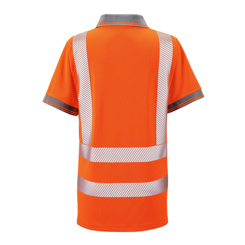 Ladies Hi Vis Orange Savannah Bird Eye Polo - I Want Workwear