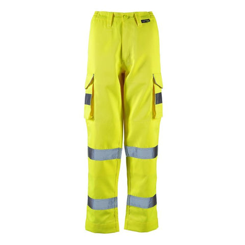 Ladies Hi Vis Yellow Hana Combat Trouser - I Want Workwear