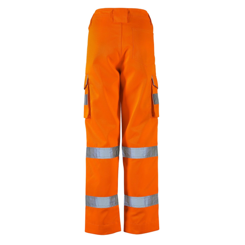 Ladies Hi VIs orange Hana Combat Trouser - I Want Workwear