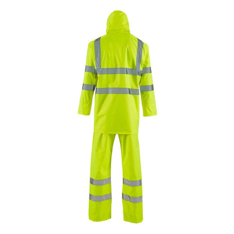 Supertouch Hi-Vis Yellow Lite Rainsuit - I Want Workwear