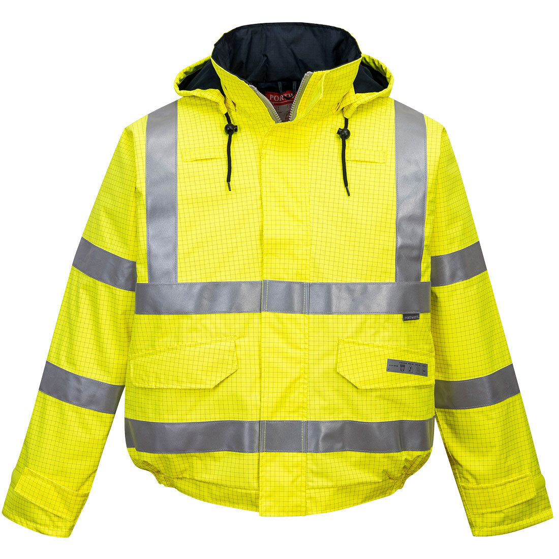 Bizflame Rain Hi-Vis Antistatic FR Bomber Jacket - S773 - I Want Workwear