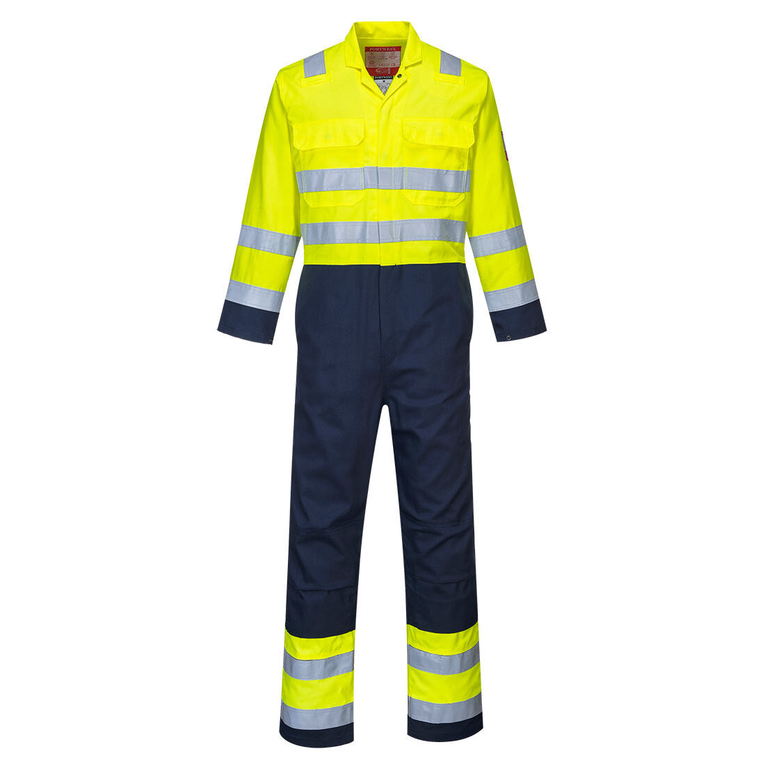 Hi-Vis Anti-Static Bizflame Pro Coverall - BIZ7 - I Want Workwear