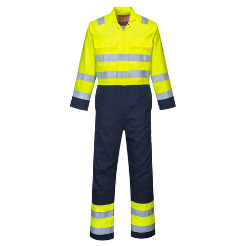 Hi-Vis Anti-Static Bizflame Pro Coverall - BIZ7 - I Want Workwear